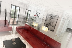 Appartamento, Rendering 3d progetto, interni