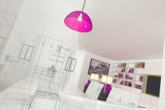 Appartamento, Rendering 3d progetto, interni