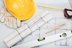 Architectural Equipment On Desk